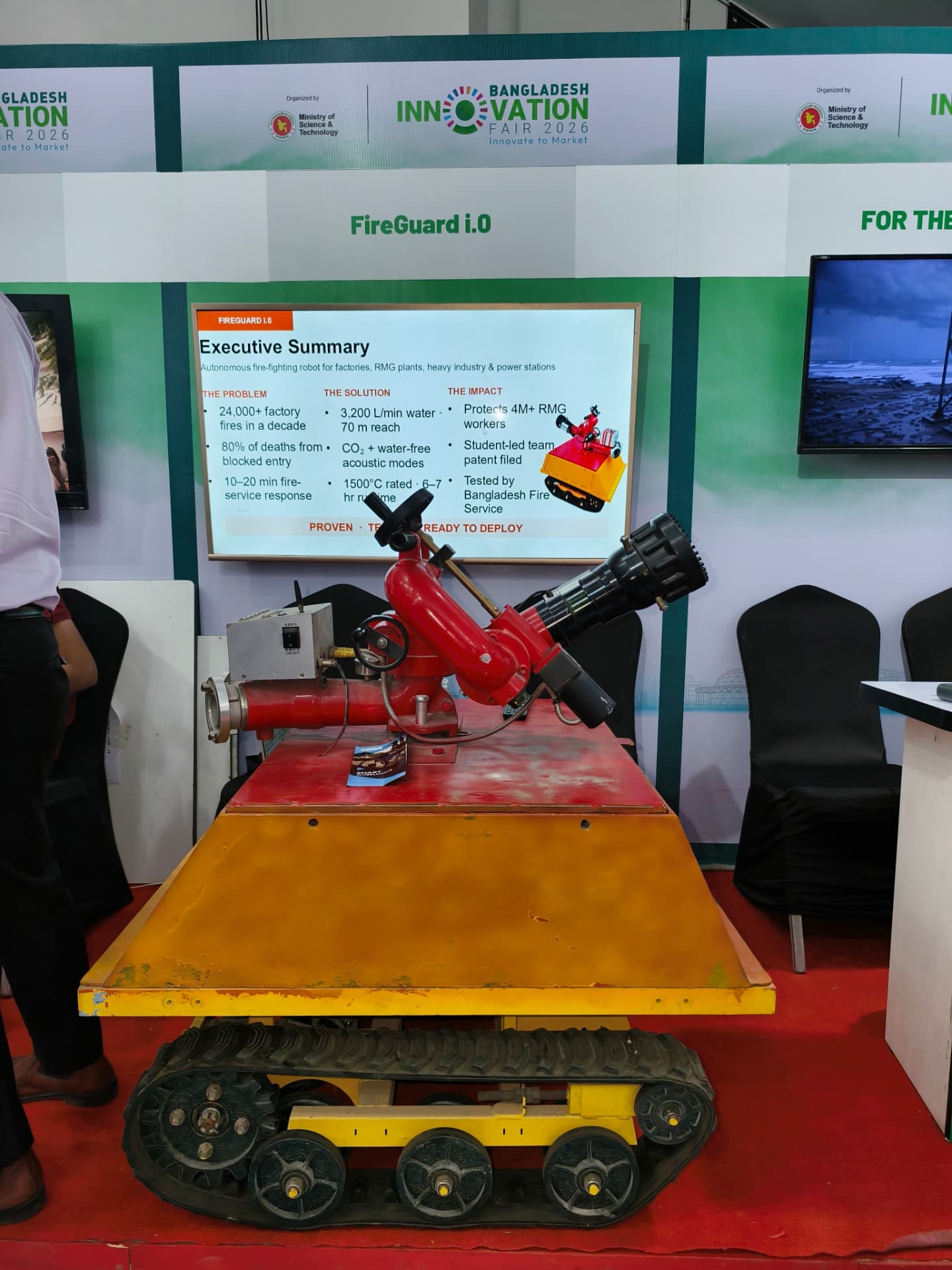 FireGuard I.0 exhibited at Bangladesh Innovation Fair 2026