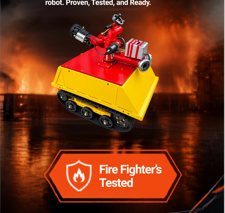 FireGuard I.0 industrial firefighting robot