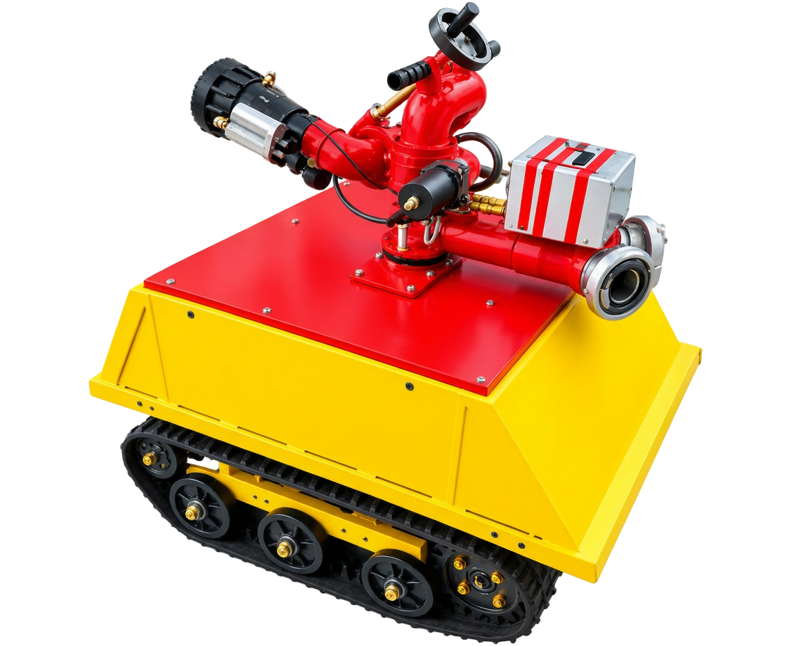 FireGuard I.0 tracked firefighting robot